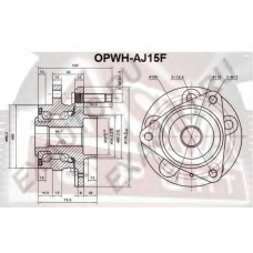 OPWH-AJ15F ASVA Ступица колеса