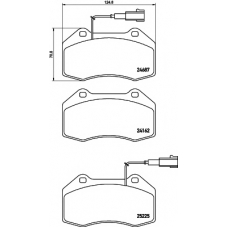 T2111 PAGID Комплект тормозных колодок, дисковый тормоз