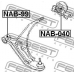 NAB-040 FEBEST Подвеска, рычаг независимой подвески колеса