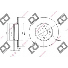 BD1579 DJ PARTS Тормозной диск