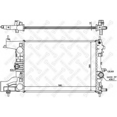 10-26032-SX STELLOX Радиатор, охлаждение двигателя