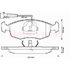 573094S STOP Комплект тормозных колодок, дисковый тормоз