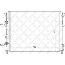 10-25192-SX STELLOX Радиатор, охлаждение двигателя