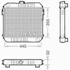 DRM20001 DENSO Радиатор, охлаждение двигателя