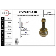 CV22479A1K EAI Шарнирный комплект, приводной вал