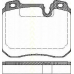 8110 11014 TRISCAN Комплект тормозных колодок, дисковый тормоз