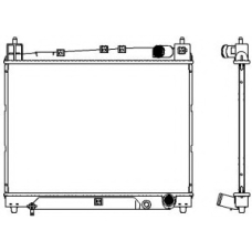 3461-1040 SAKURA  Automotive Радиатор, охлаждение двигателя