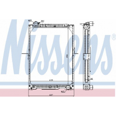 62657A NISSENS Радиатор, охлаждение двигателя