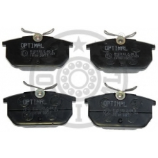 10100 OPTIMAL Комплект тормозных колодок, дисковый тормоз