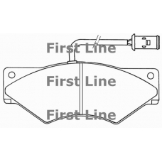 FBP1586 FIRST LINE Комплект тормозных колодок, дисковый тормоз