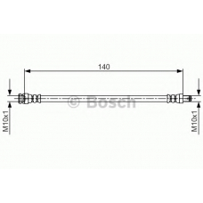 1 987 481 706 BOSCH Тормозной шланг