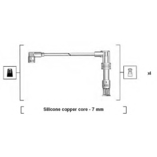 941175210761 MAGNETI MARELLI Комплект проводов зажигания