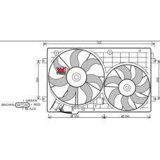 5894748 VAN WEZEL Вентилятор, охлаждение двигателя