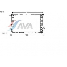 AI2101 AVA Радиатор, охлаждение двигателя
