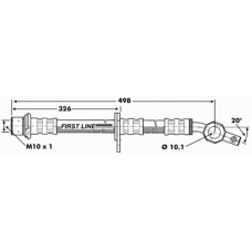 FBH6856 FIRST LINE Тормозной шланг