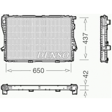 DRM05068 DENSO Радиатор, охлаждение двигателя