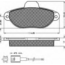 10358 BSF Комплект тормозных колодок, дисковый тормоз
