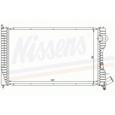 61231 NISSENS Радиатор, охлаждение двигателя