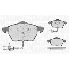 363916060142 MAGNETI MARELLI Комплект тормозных колодок, дисковый тормоз