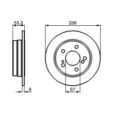 0 986 478 188 BOSCH Тормозной диск