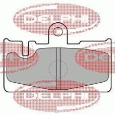 LP1690 DELPHI Комплект тормозных колодок, дисковый тормоз