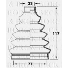 BCB6068 BORG & BECK Пыльник, приводной вал