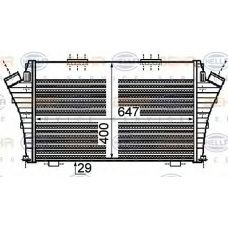 8ML 376 755-751 HELLA Интеркулер