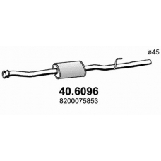 40.6096 ASSO Средний глушитель выхлопных газов