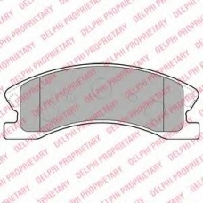 LP1906 DELPHI Комплект тормозных колодок, дисковый тормоз