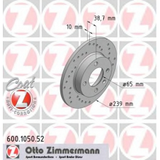 600.1050.52 ZIMMERMANN Тормозной диск