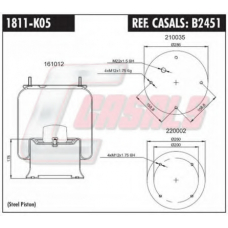 B2451 CASALS Кожух пневматической рессоры