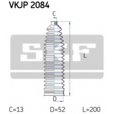 VKJP 2084 SKF Комплект пылника, рулевое управление