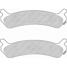 FDB1033 FERODO Комплект тормозных колодок, дисковый тормоз