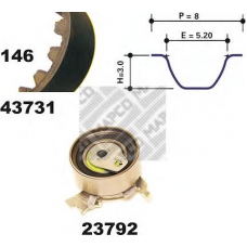 23731 MAPCO Комплект ремня грм