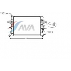 OLA2363 AVA Радиатор, охлаждение двигателя