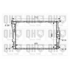 QER1561 QUINTON HAZELL Радиатор, охлаждение двигателя
