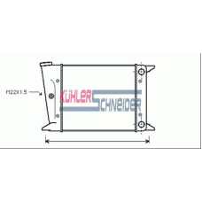 1301001 KUHLER SCHNEIDER Радиатор, охлаждение двигател