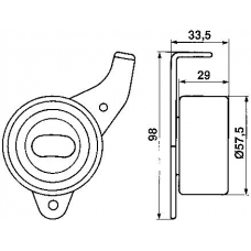 VKM 71101 SKF Натяжной ролик, ремень грм