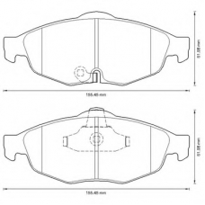 573287B BENDIX Комплект тормозных колодок, дисковый тормоз