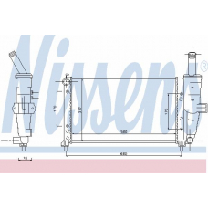 61764 NISSENS Радиатор, охлаждение двигателя