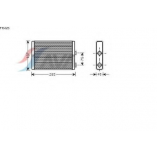 FT6325 AVA Теплообменник, отопление салона