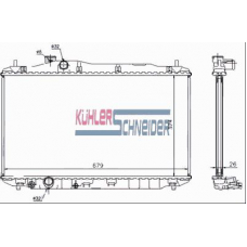 5700261 KUHLER SCHNEIDER Радиатор, охлаждение двигател