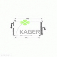 94-5988 KAGER Конденсатор, кондиционер