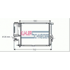 1410701 KUHLER SCHNEIDER Радиатор, охлаждение двигател