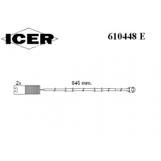 610448 E ICER Сигнализатор, износ тормозных колодок