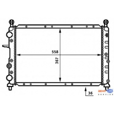 8MK 376 707-001 HELLA Радиатор, охлаждение двигателя