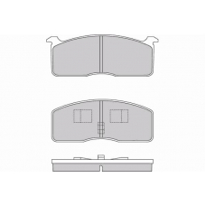 12-0239 E.T.F. Комплект тормозных колодок, дисковый тормоз