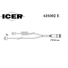 610302 E ICER Сигнализатор, износ тормозных колодок