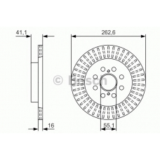 0 986 479 V35 BOSCH Тормозной диск