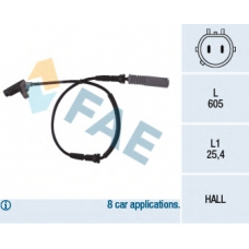 78042 FAE Датчик, частота вращения колеса